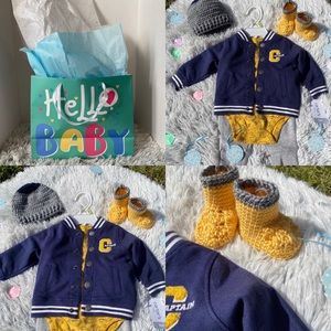 Baby shower gift  3-Pc. Jacket, Bodysuit Pants